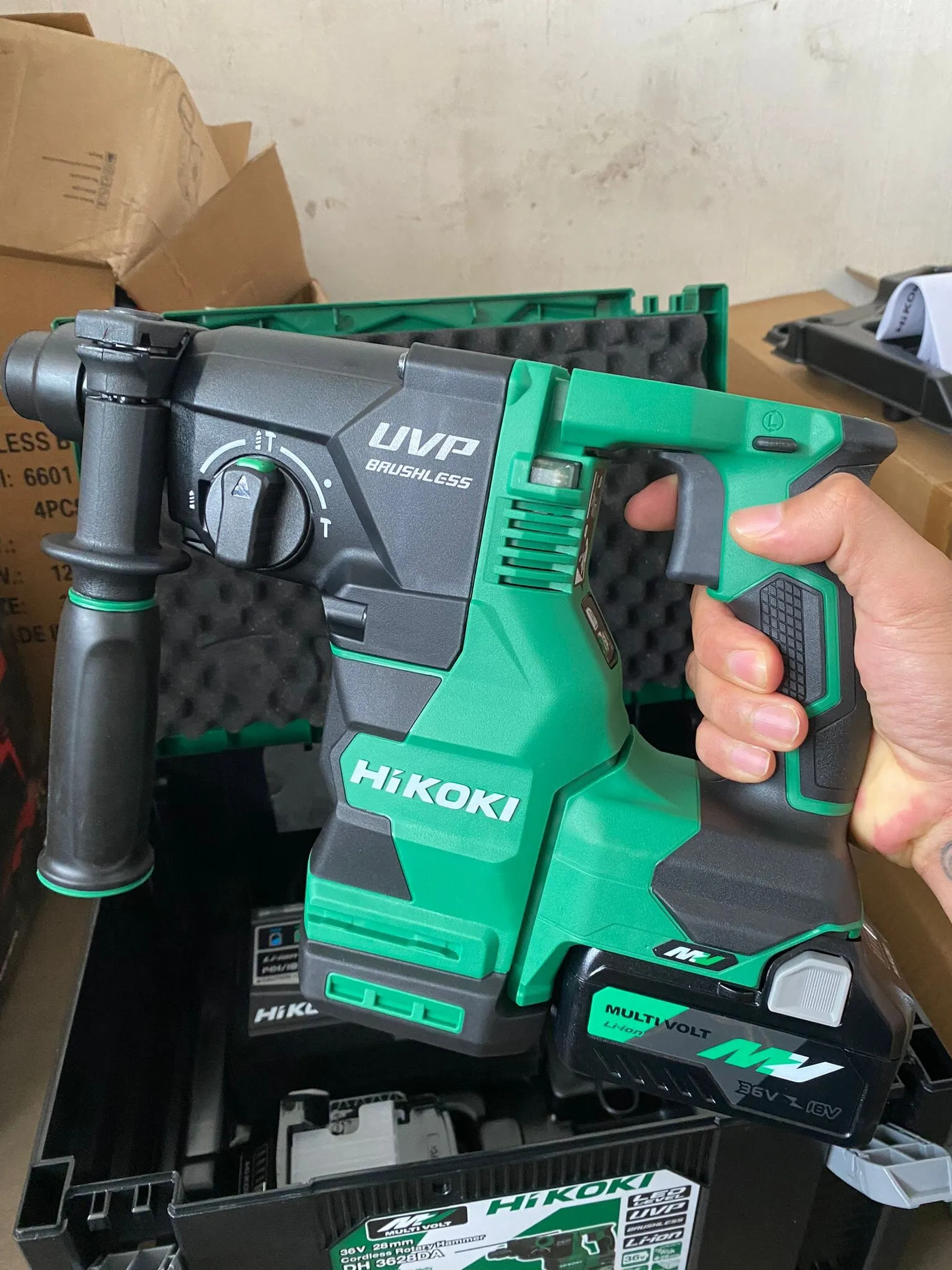 Hikoki 36V Multi Volt Cordless Combo Rotary Hammer DH3628DA  Impact Driver Drill DV36DC | Model : H-C2-DH3628DA-C