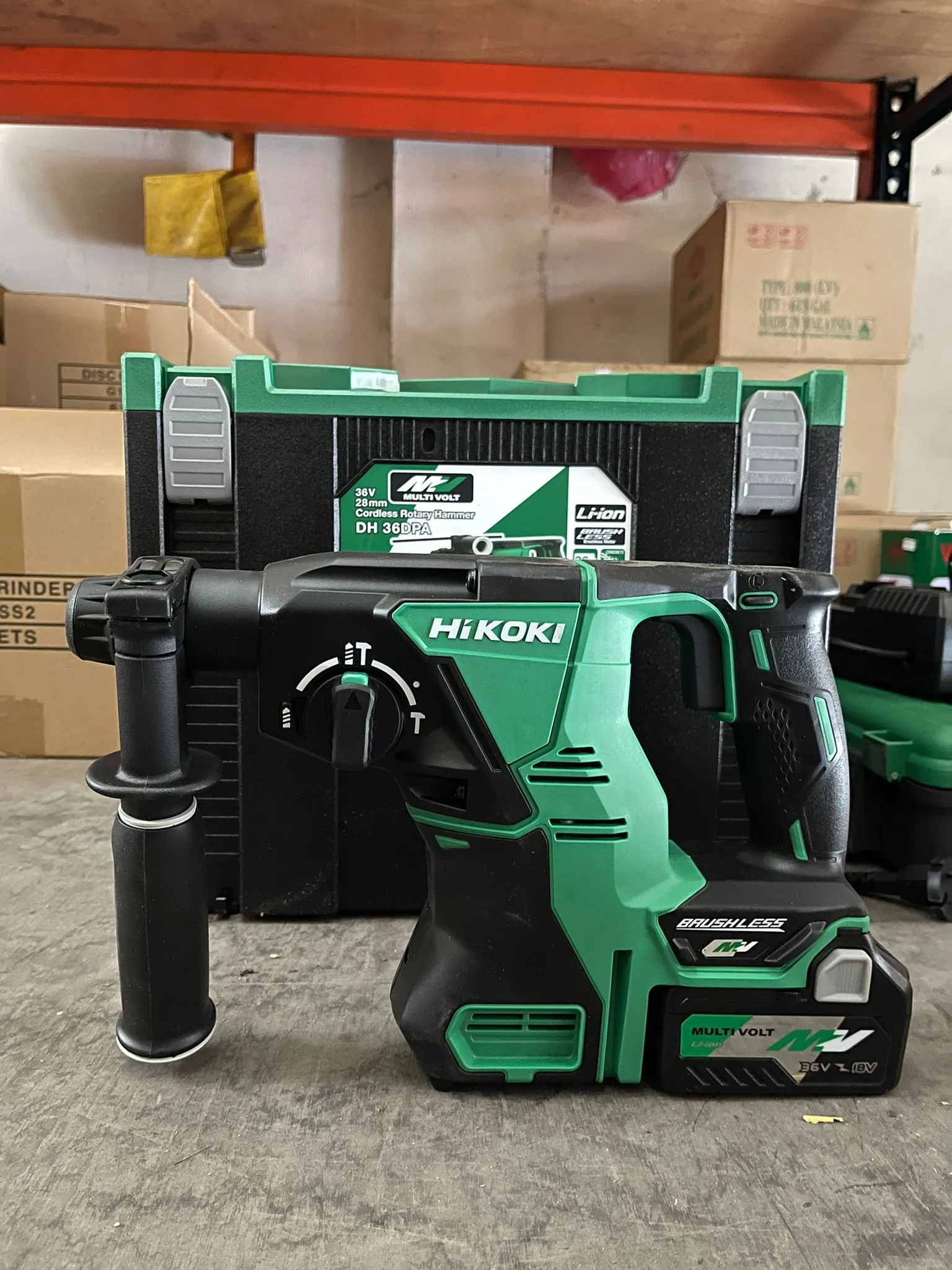 Hikoki 36V Multi Volt Cordless Rotary Hammer Dh36Dpa  Dv36Da | Model : H-DH36DPA-C