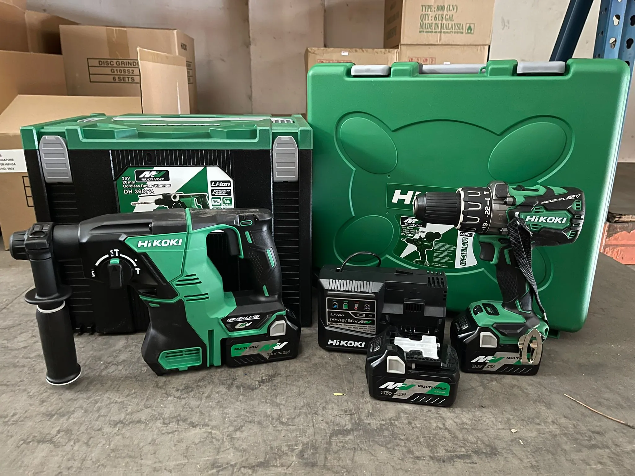 Hikoki 36V Multi Volt Cordless Rotary Hammer Dh36Dpa  Dv36Da | Model : H-DH36DPA-C
