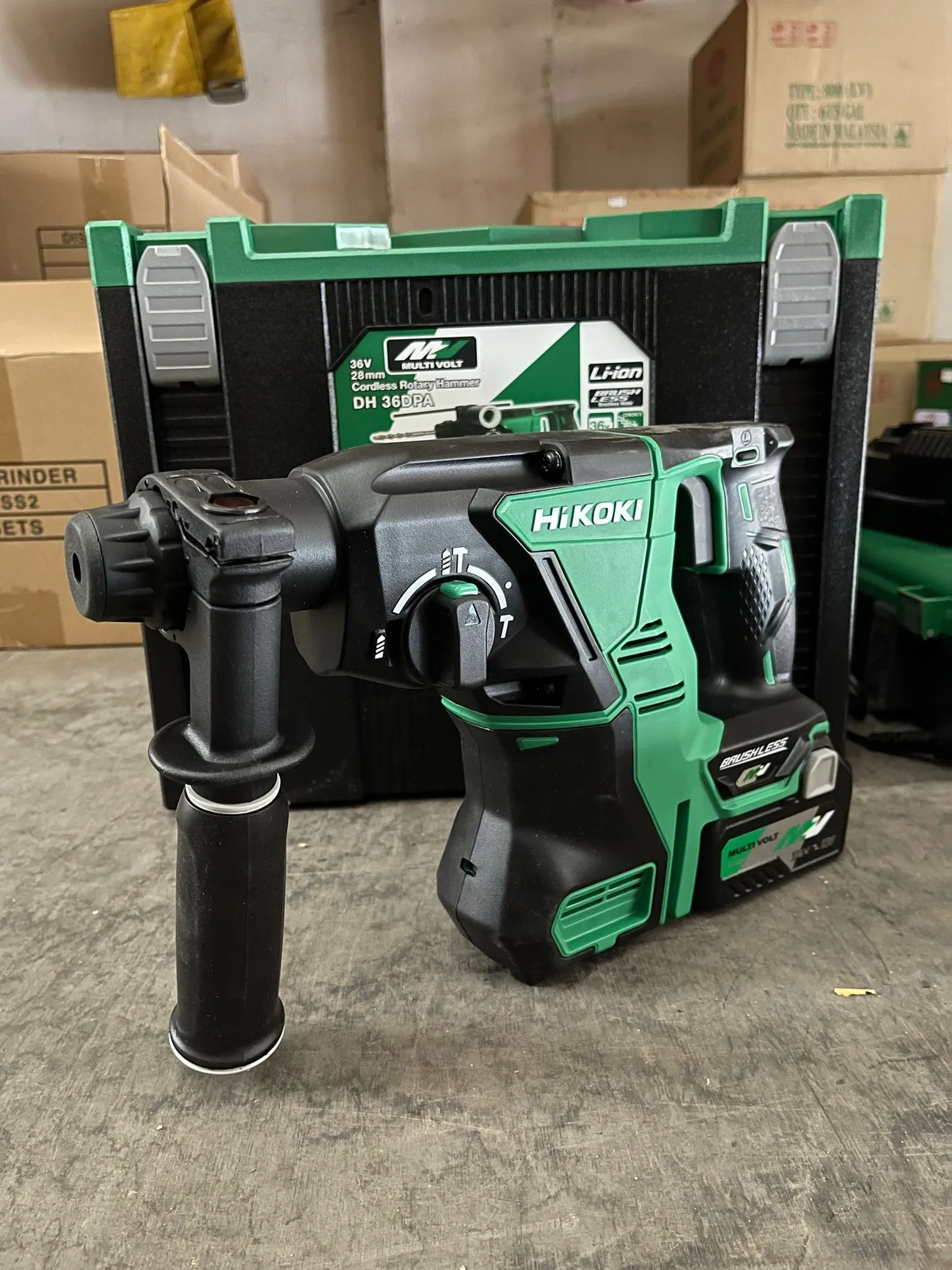 Hikoki 36V Multi Volt Cordless Rotary Hammer Dh36Dpa  Dv36Da | Model : H-DH36DPA-C