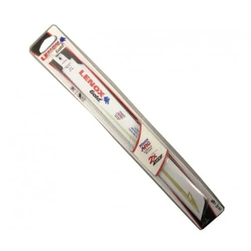 Lenox 12110G Bi-metal Titanium Edge (Gold) Reciprocating Saw Blade (5Pc/Pkt) | Model: 085-09V-12110G