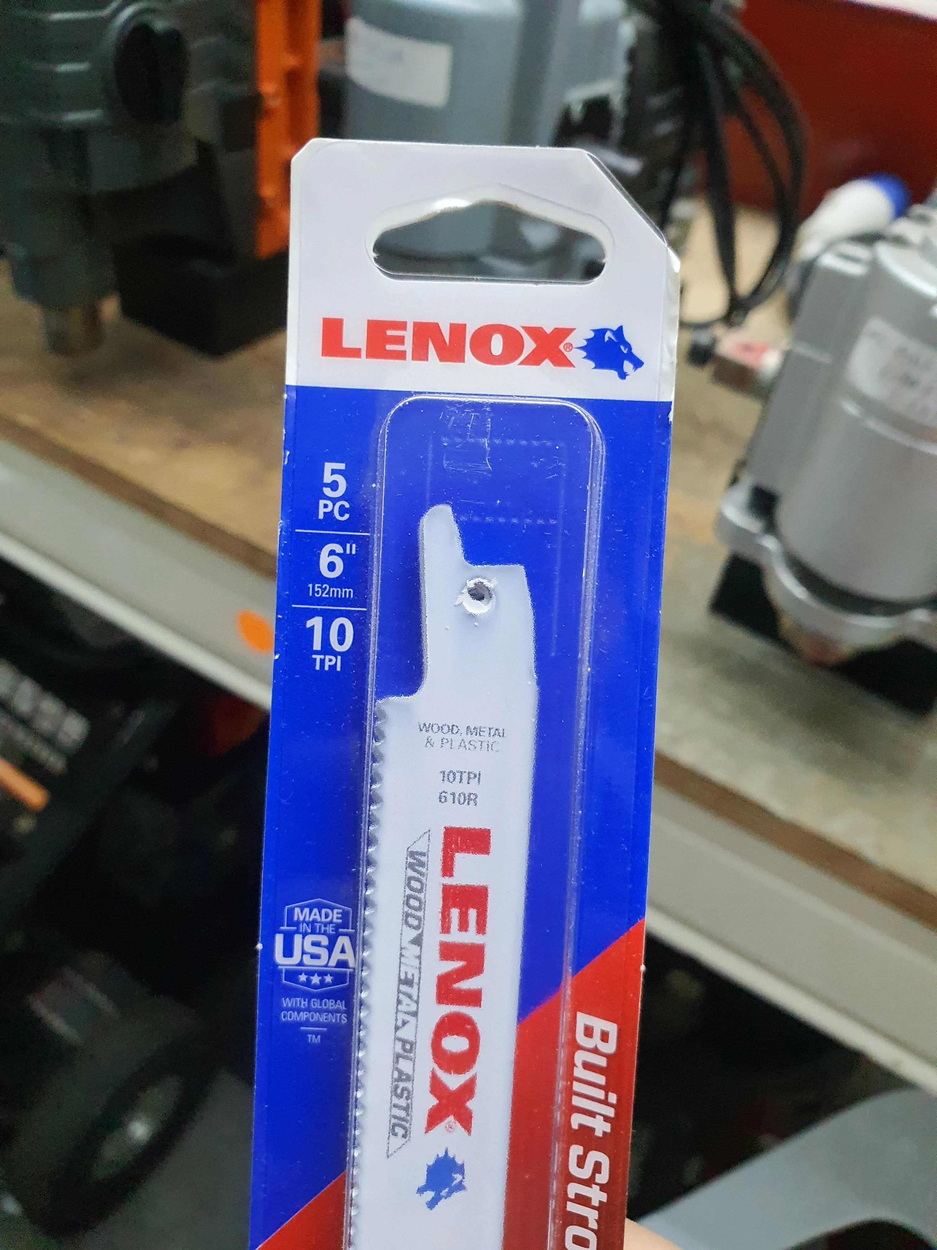 LENOX 610R Bi-metal Reciprocating Saw Blade (5Pc/Pkt) | Model: 085-09-610R
