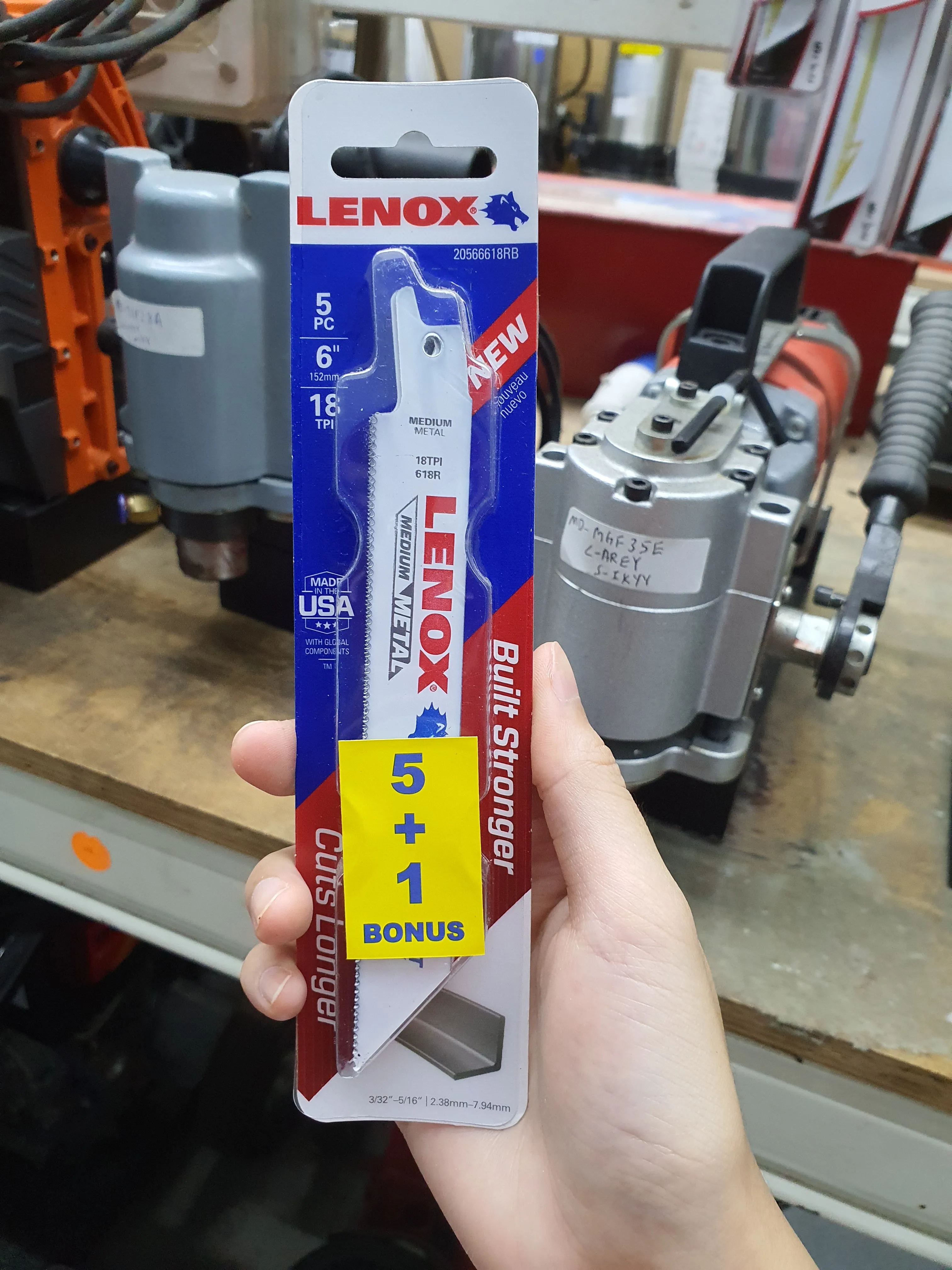 LENOX 618R Bi-metal Reciprocating Saw Blade (5Pc/Pkt) | Model: 085-09-618R
