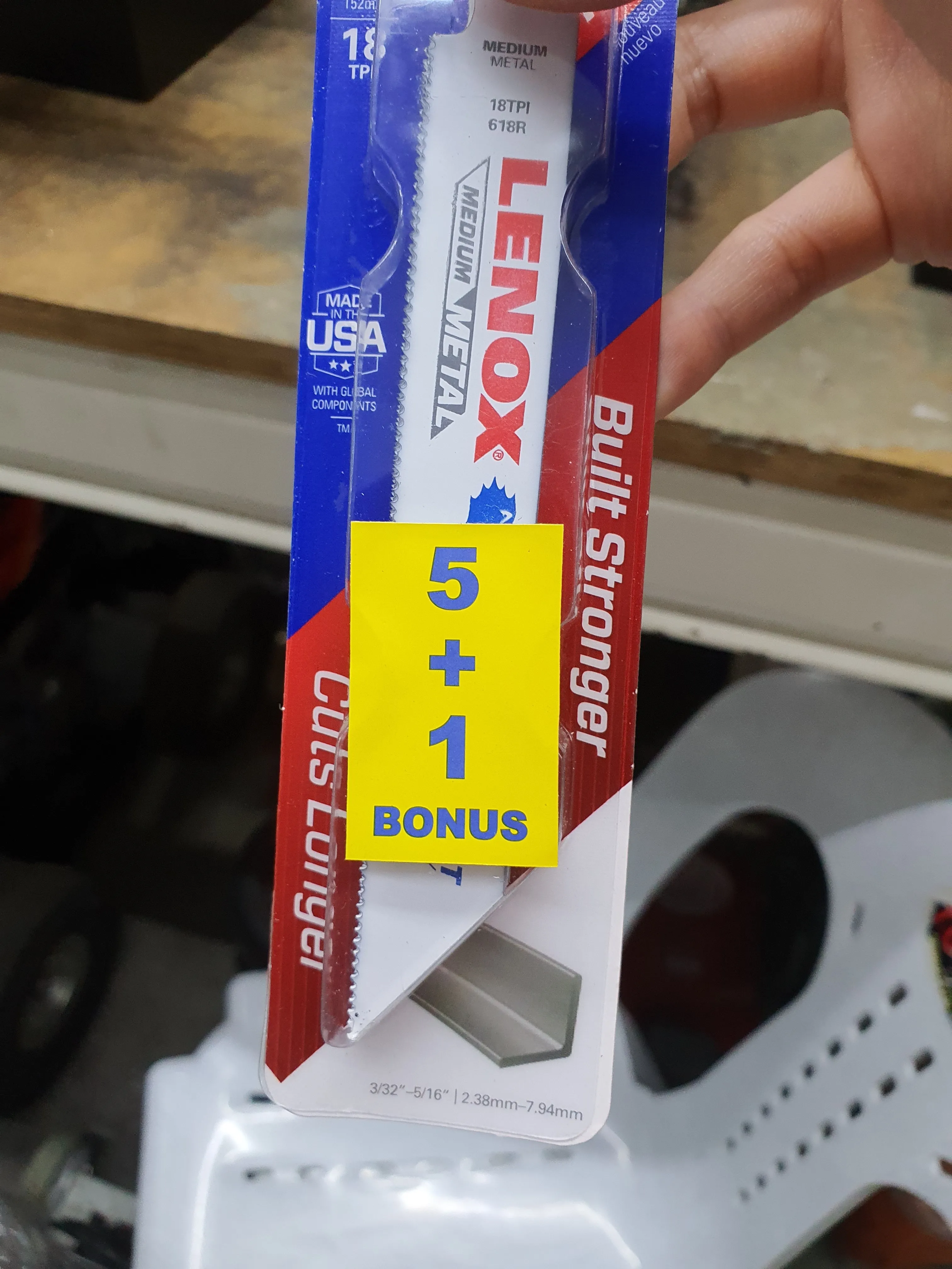 LENOX 618R Bi-metal Reciprocating Saw Blade (5Pc/Pkt) | Model: 085-09-618R
