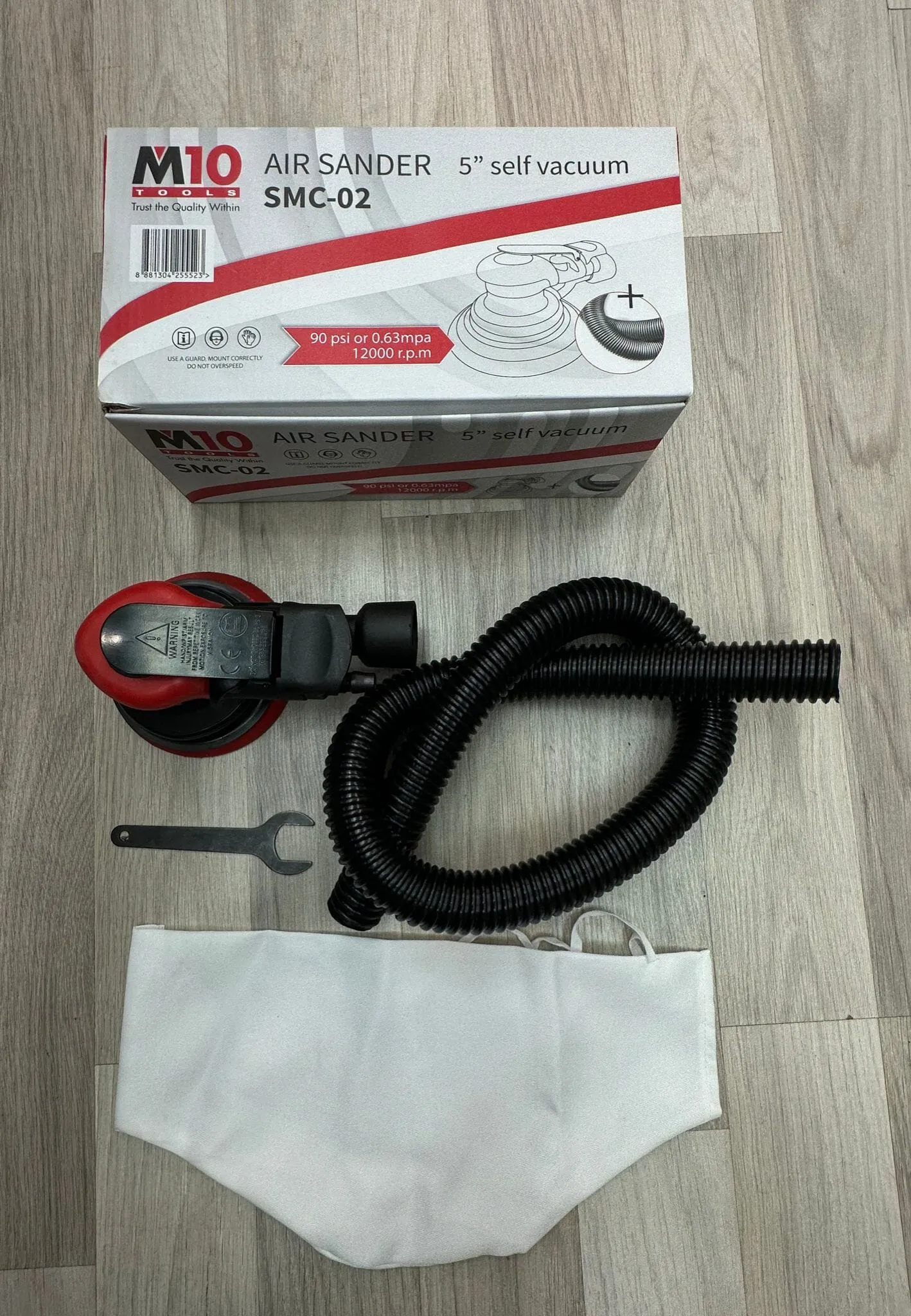 M10 021-058-22 Air Sander Random Orbital Sander  (Self-Vacuum) | Model : 021-058-22