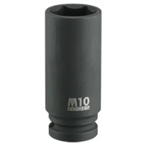 M10 1/2 Dr 6pt Impact Deep Socket (Metric) | Model : M10-004-296-08