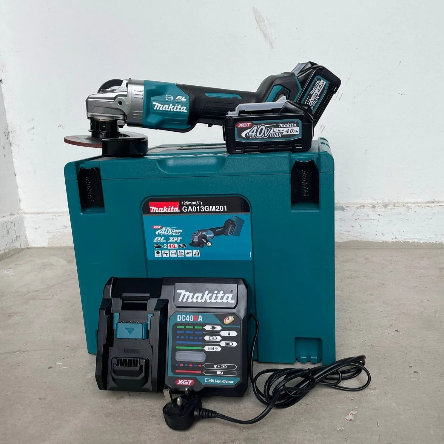 Makita 5 1000W GA013GM201 Cordless Brushless Angle Grinder | Model : M-GA013GM201