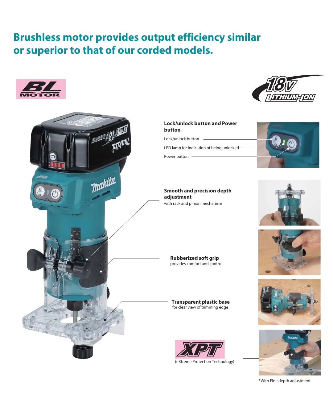 Makita DC Trimmer DRT52Z (18V.Bare Unit) | Model: M-DRT52Z