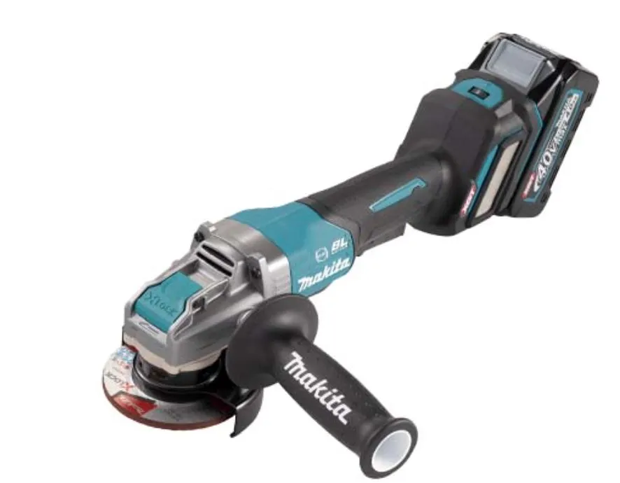 MAKITA GA042G 4 40Vmax Cordless Angle Grinder With Fast Charger (DC40RA)   4.0Ah Battery (BL4040) | Model: M-GA042GM201