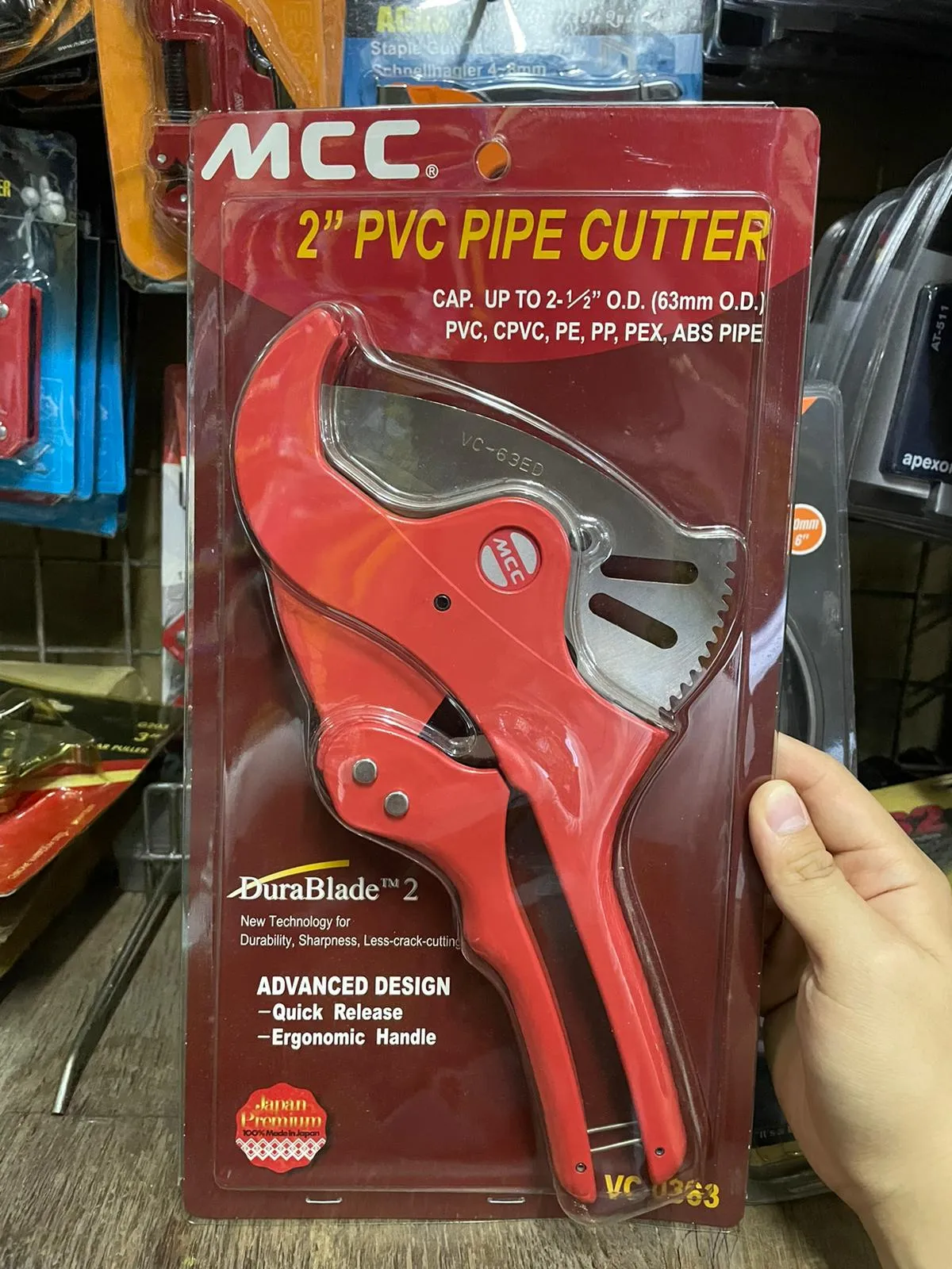 MCC 2 PVC Pipe Cutter | Model: MCC-VC-0363