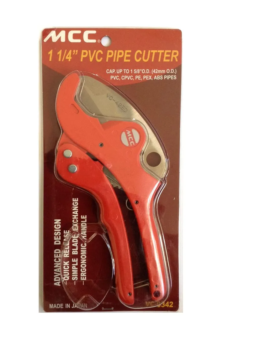 MCC PVC Pipe Cutter 1-1/4 | Model : MCC-VC-0342