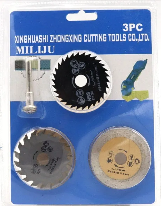 Miliju HSS Saw Blades 3pcs (HSS/TCT/DB)