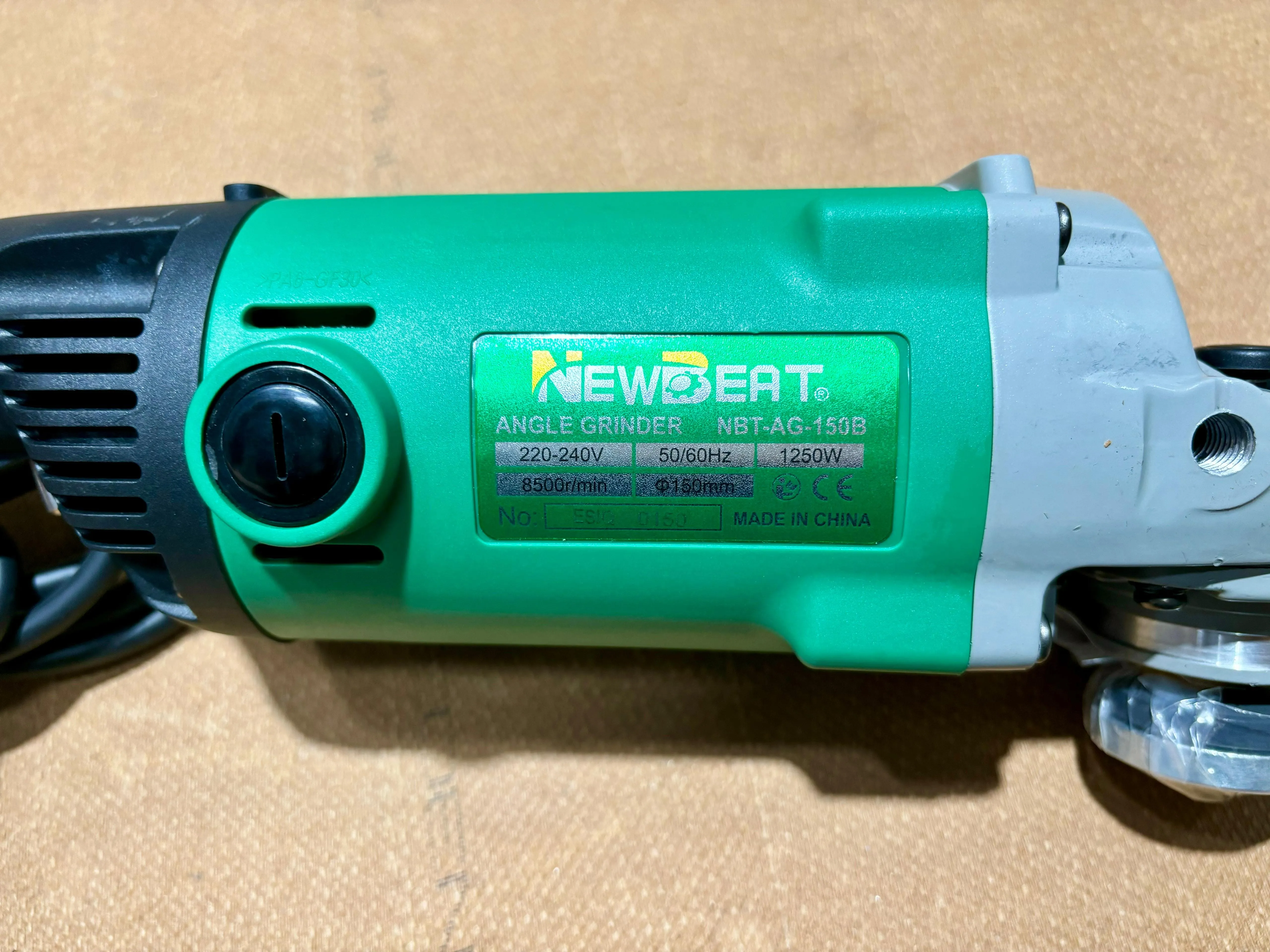 NEWBEAT 1250W 150MM Angle Grinder | Model: NBT-AG-150B