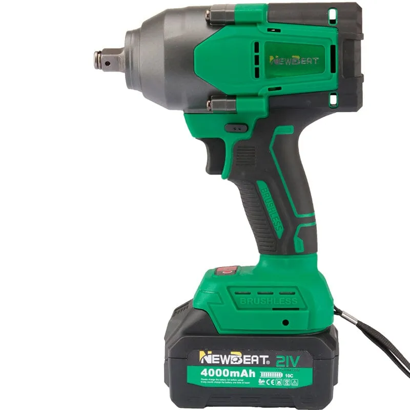 NEWBEAT 21V Cordless 1/2 700 NM Impact Wrench (Brushless) C/W 2 Battery 1 Charger | Model : NBT-CIW-21F-700
