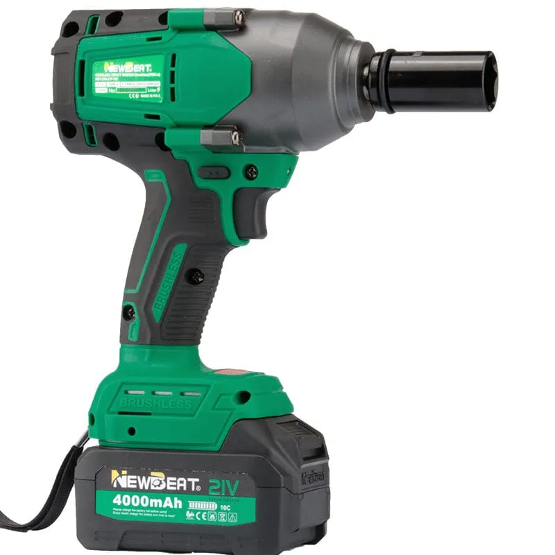 NEWBEAT 21V Cordless 1/2 700 NM Impact Wrench (Brushless) C/W 2 Battery 1 Charger | Model : NBT-CIW-21F-700