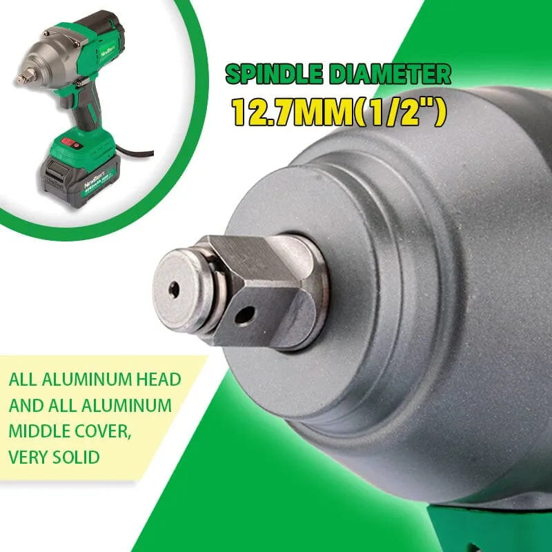 NEWBEAT 21V Cordless 1/2 700 NM Impact Wrench (Brushless) C/W 2 Battery 1 Charger | Model : NBT-CIW-21F-700