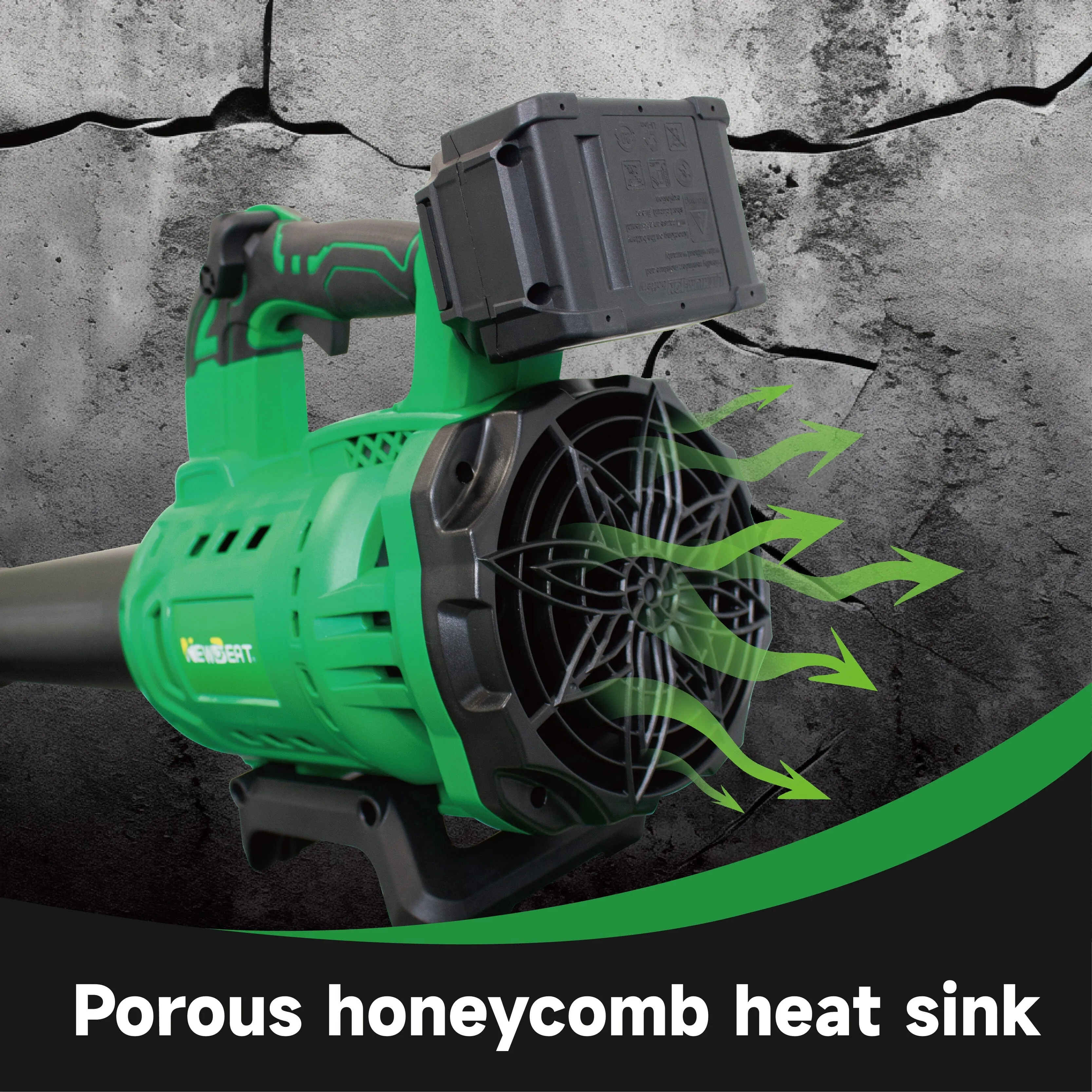 Newbeat 21V Cordless Blower C/W 2 Battery and 1 Charger | Model : NBT-CB-21A-BL