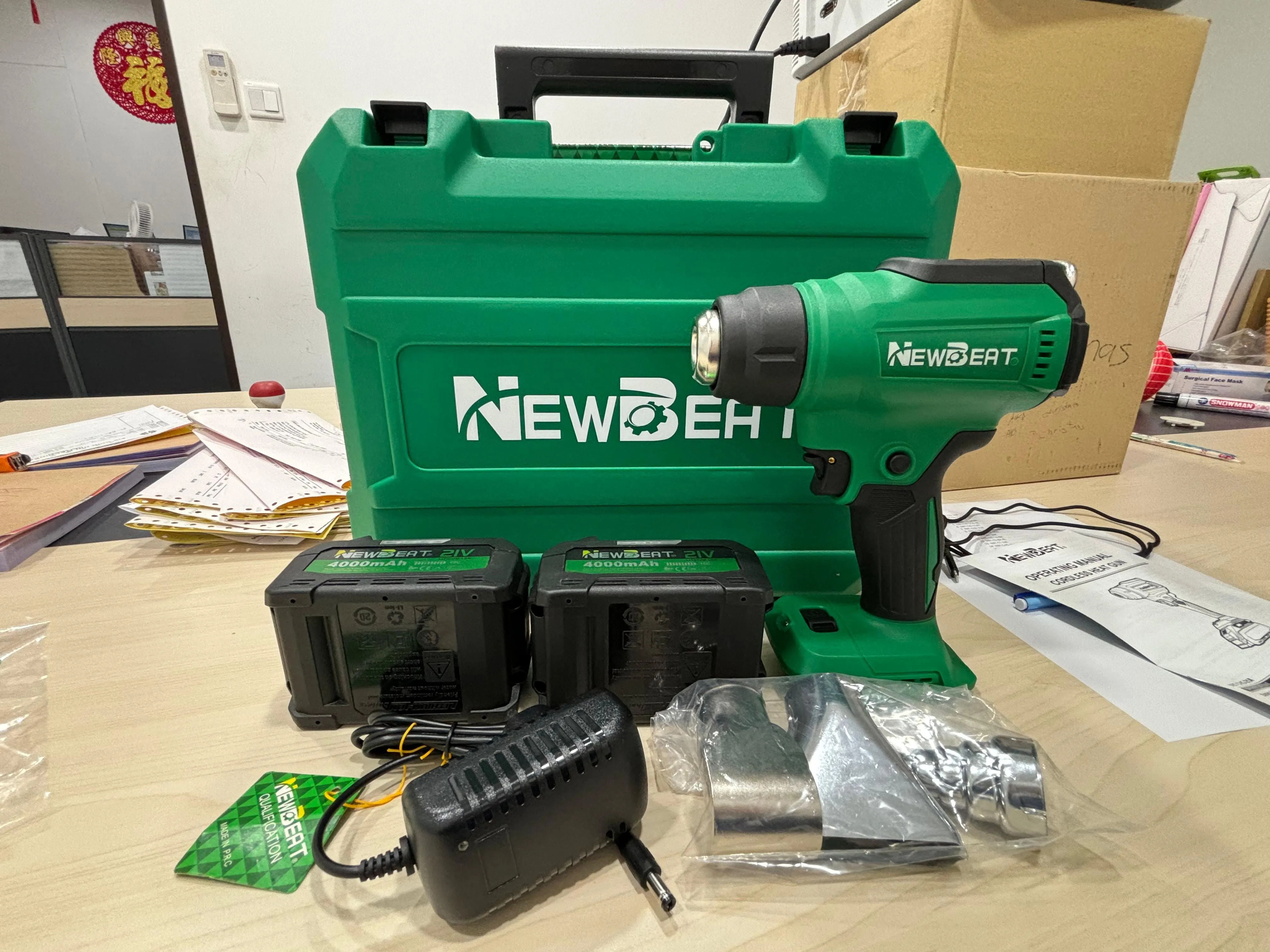 NEWBEAT 21V Cordless Heat Gun | Model : NBT-CHG-21A