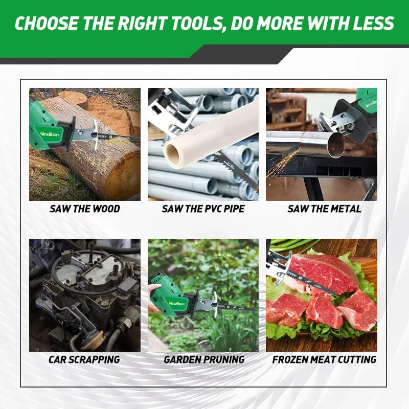 Newbeat 21V Cordless Reciprocating Saw C/W 2 Battery and 1 Charger | Model : NBT-CRS-21B-BL