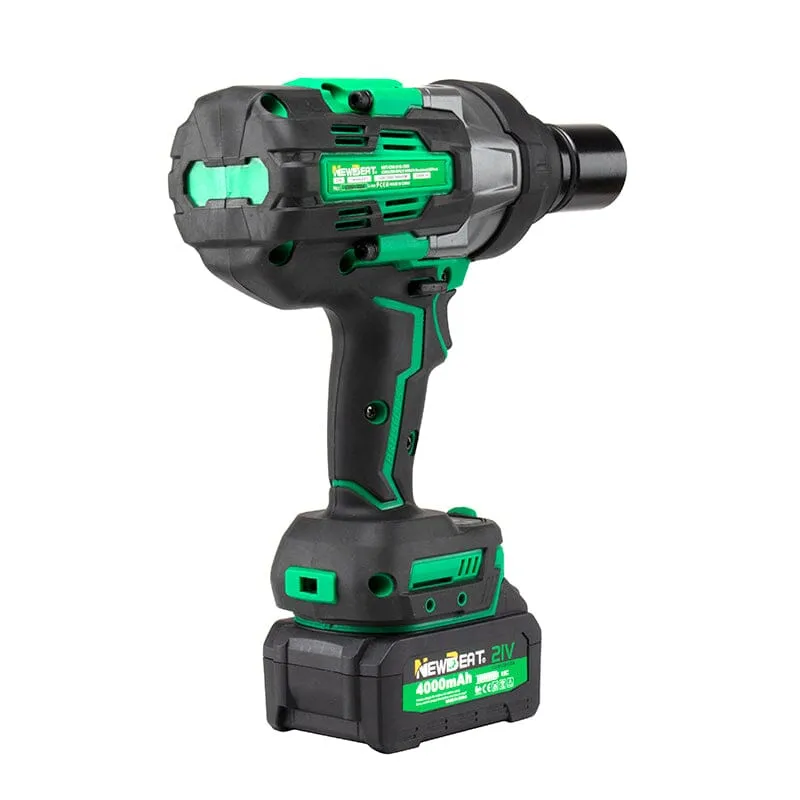 Newbeat 3/4 Cordless Impact Wrench (BL) SQ DR 21V 1300N.m C/W 2 Battery and 1 Charger | Model: NBT-CIW-21G-1300
