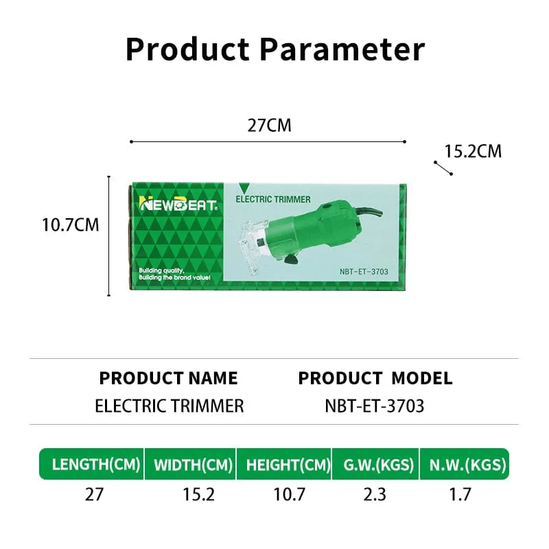 NEWBEAT 350W Electric Trimmer  | Model : NBT-ET-3703