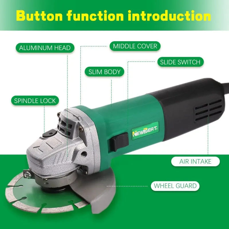 NEWBEAT 4 Angle Grinder 1000W (Side Switch) | Model : NBT-AG-100BC