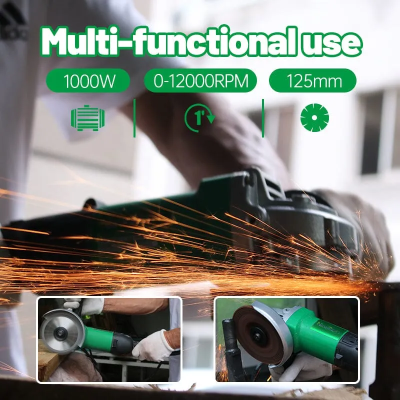 NEWBEAT 5 1000W Angle Grinder 125MM with Variable Speed  | Model : NBT-AG-125KS