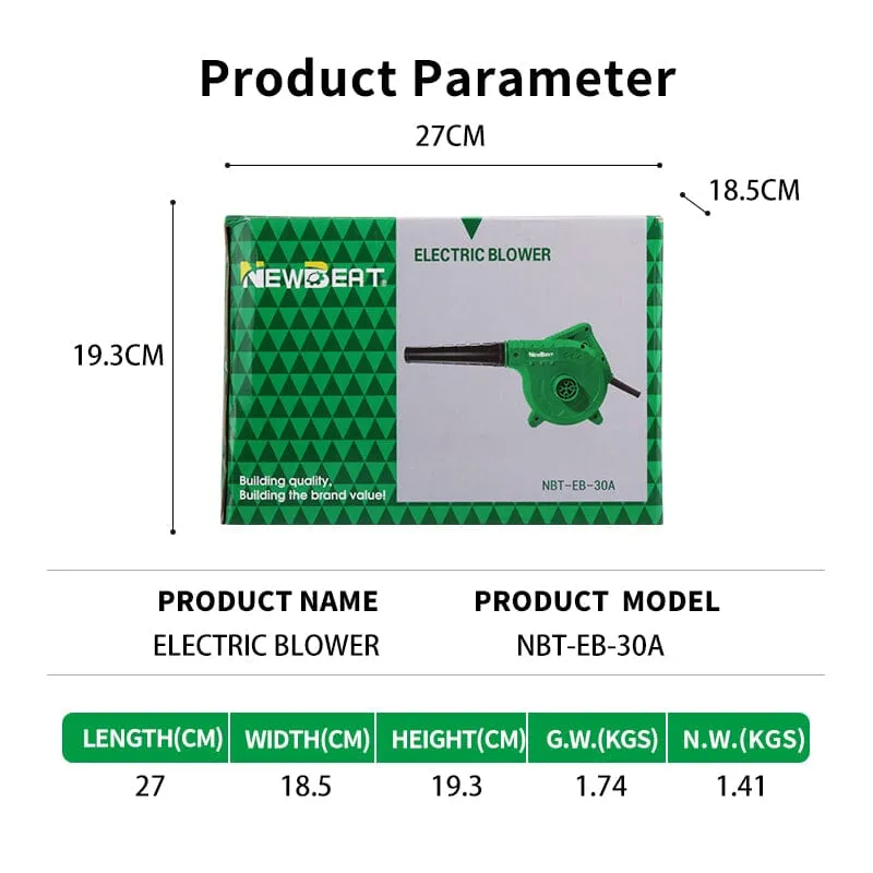 NEWBEAT 600W Electric Blower   | Model : NBT-EB-30A