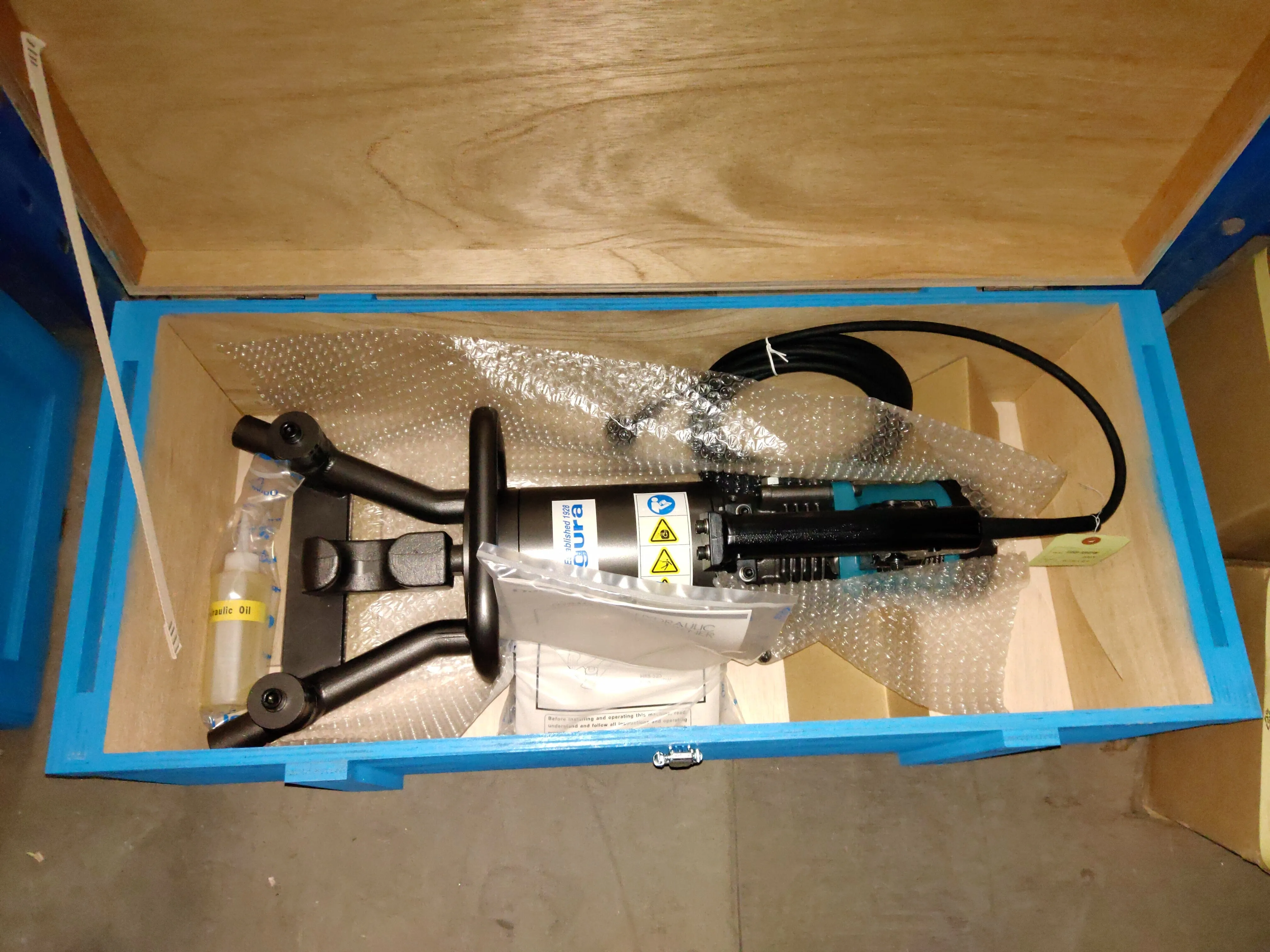 Ogura HBB-32HPW Electric Hydraulic Portable Rebar Bender 230V D32 | Model : OG-HBB-32HPW