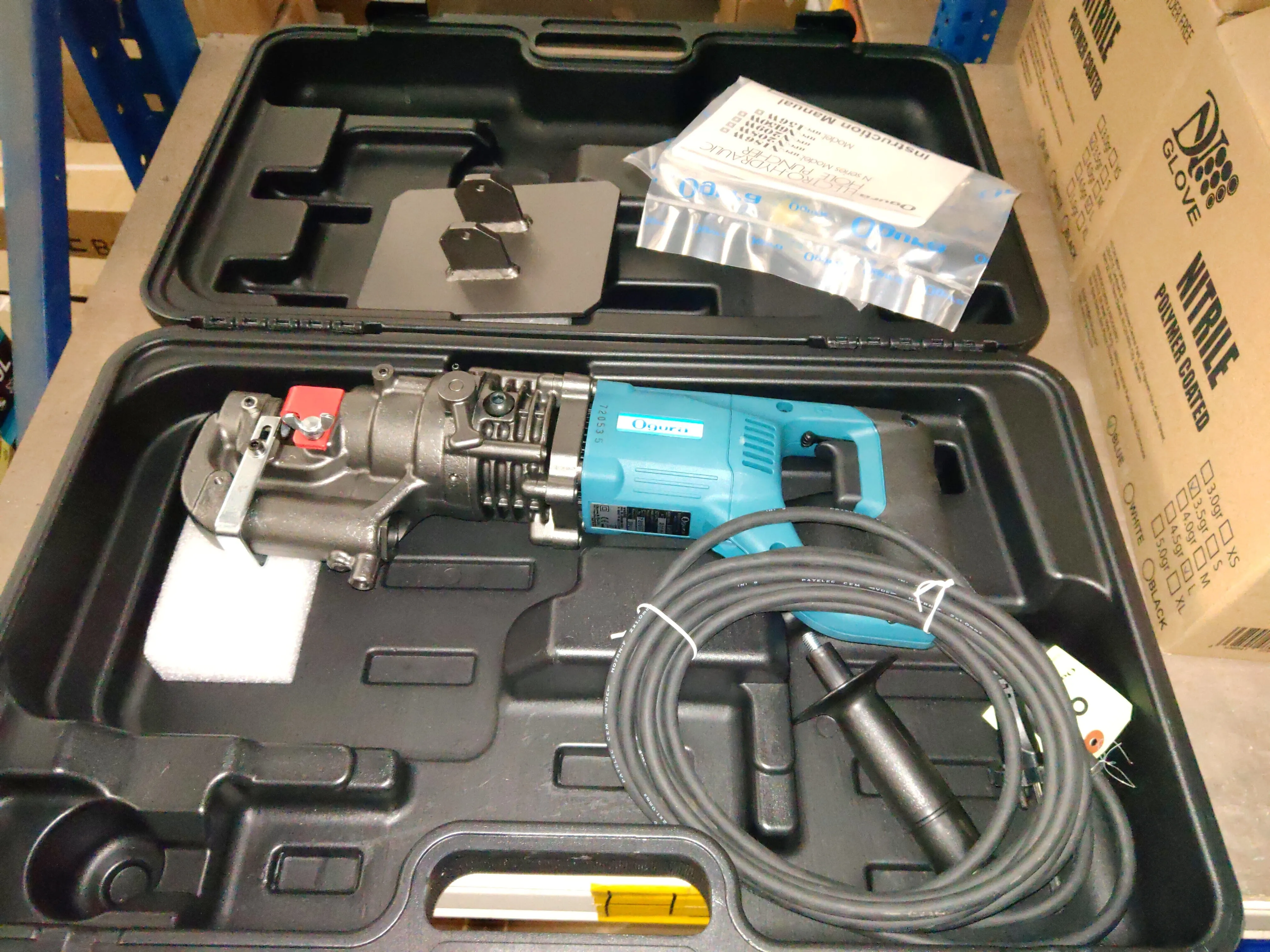 Ogura Hydraulic Hole Puncher | Model : OG-HPC-156W