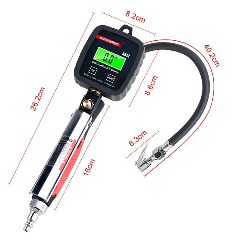 Rong Peng Aeropro Tyre Inflating Inflator Gun with Digital Display Gauge | Model : SG-A612