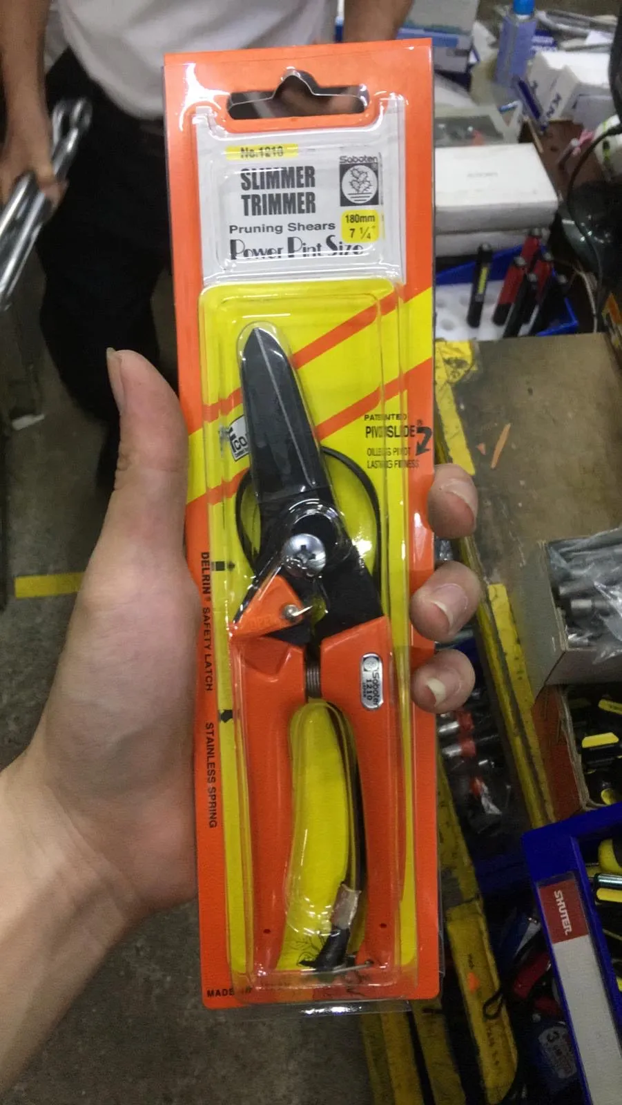 Saboten 180mm (7-1/4) Slimmer Trimmer Pruning Shear | Model : SHEAR-S1210 (1210)