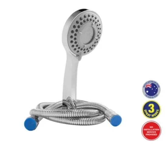 Selleys Premium Chrome Shower Head/Set (3 Function) | Model : SEY-S6008