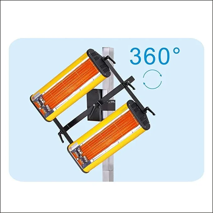 Solad 2 x 1050W Infrared Paint Lamp Heater | Model: AM-B2EA