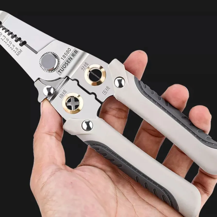 Stainless Steel Multi Wire Stripper 7 (0.8-3.2mm) | Model: WS1-YM-MT