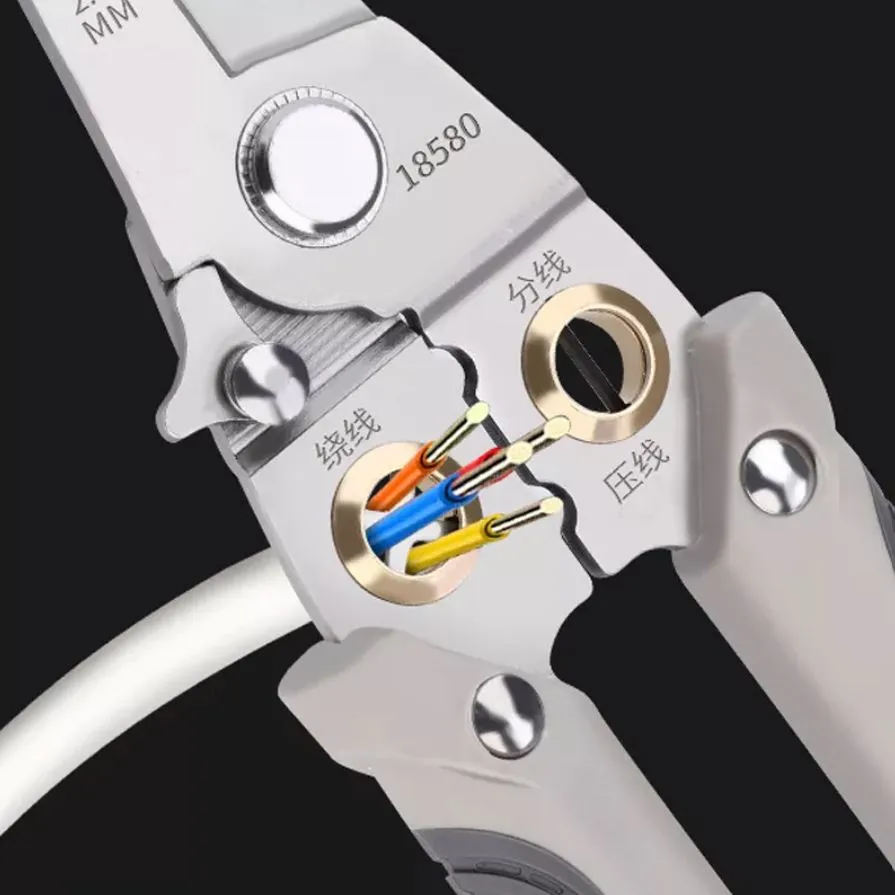 Stainless Steel Multi Wire Stripper 7 (0.8-3.2mm) | Model: WS1-YM-MT