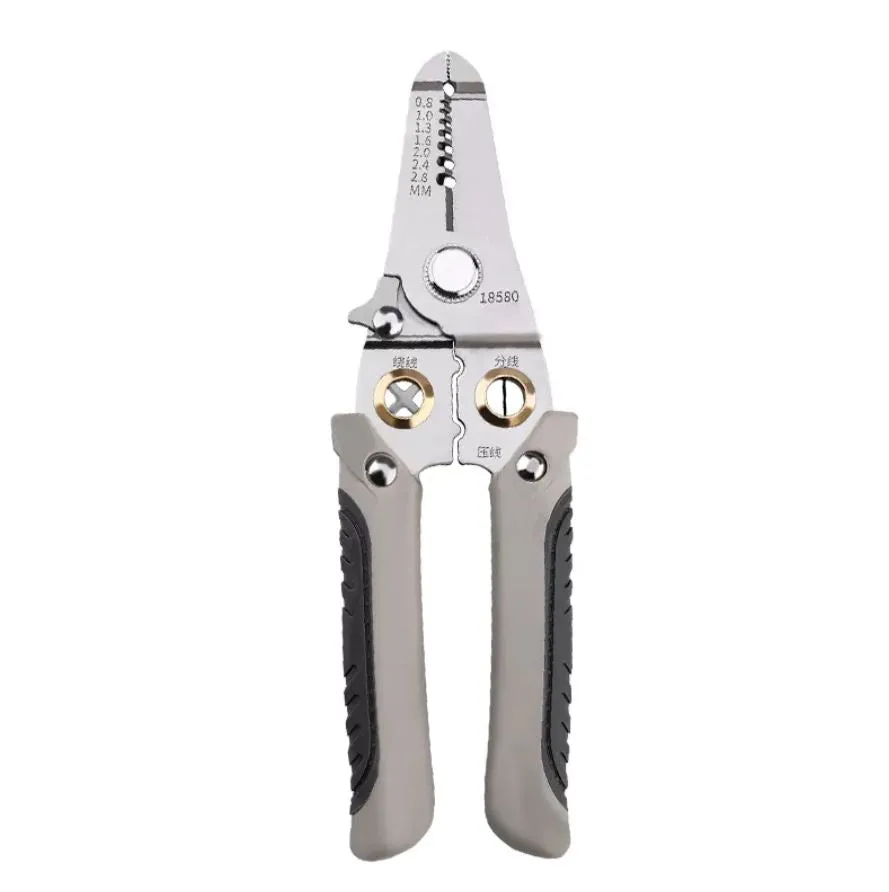 Stainless Steel Multi Wire Stripper 7 (0.8-3.2mm) | Model: WS1-YM-MT