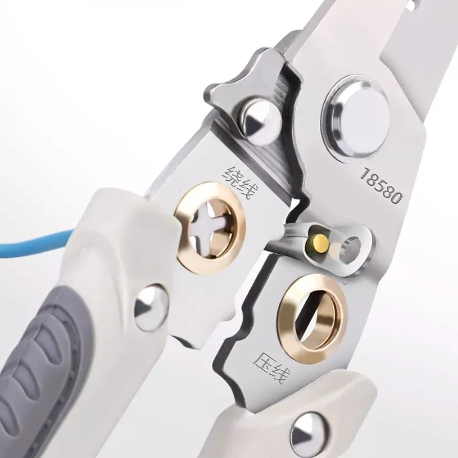 Stainless Steel Multi Wire Stripper 7 (0.8-3.2mm) | Model: WS1-YM-MT