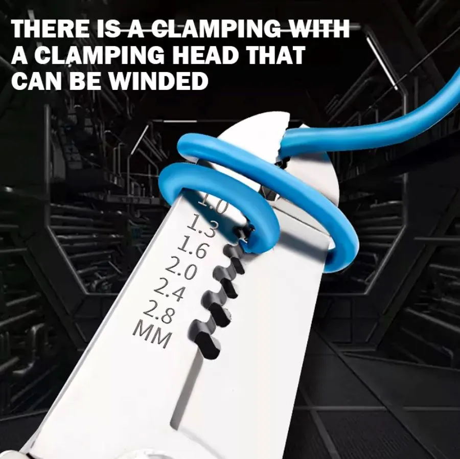 Stainless Steel Multi Wire Stripper 7 (0.8-3.2mm) | Model: WS1-YM-MT