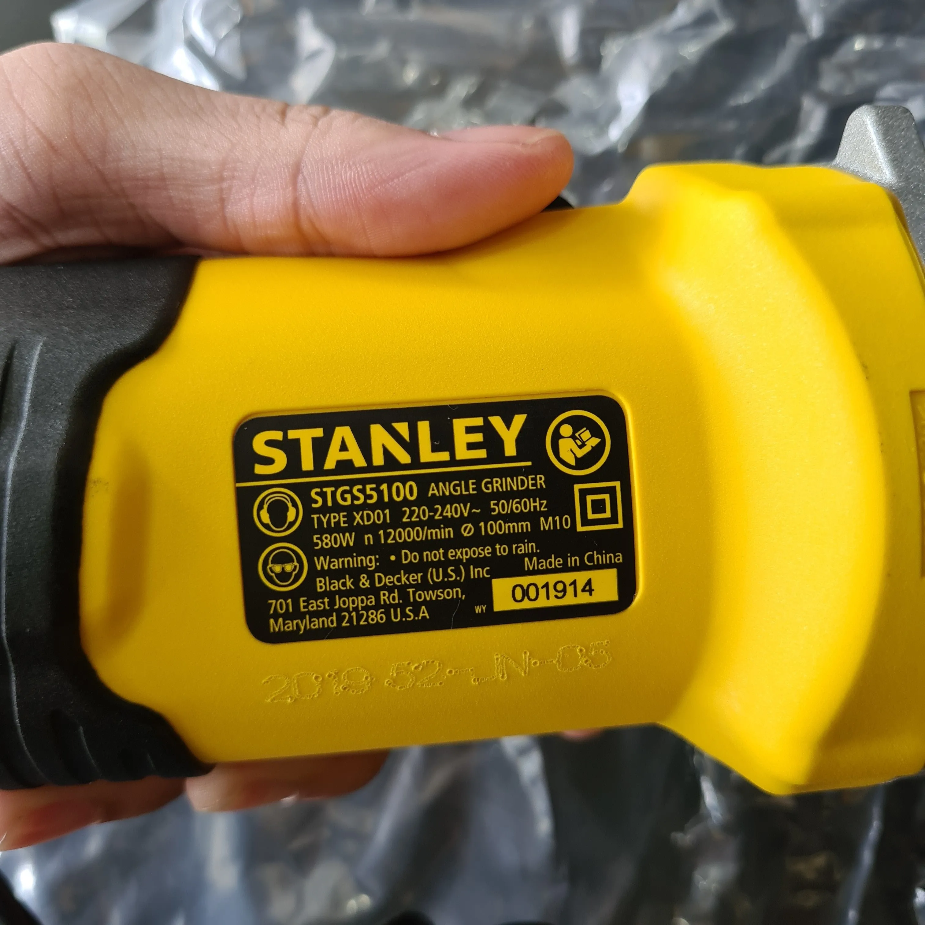 Stanley 4 580W Angle Grinder (Disc Grinding Machine) | Model : STGS5100-XD