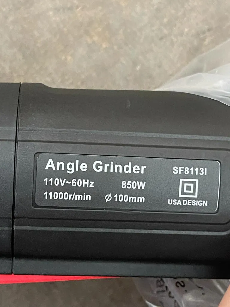 Steel Force 4 110V SF8113I (Paddle Switch) Angle Grinder | Model : SF8113I-110V