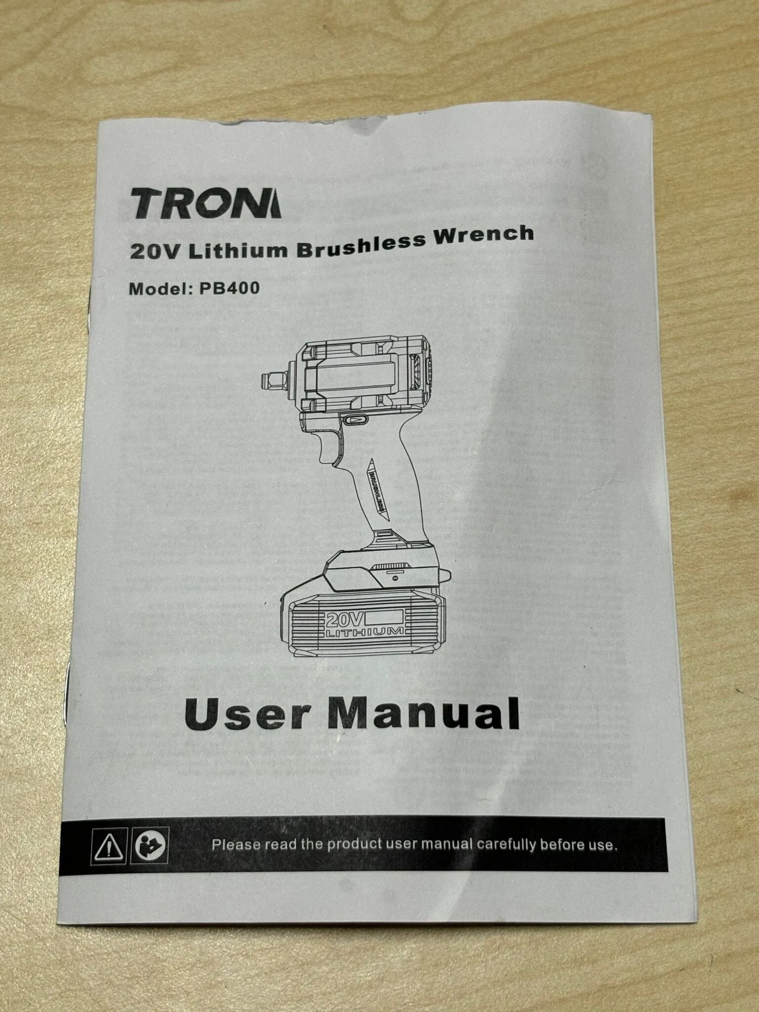 TROM 20V Cordless Impact Wrench 1/2 C/W 2 Battery & 1 Charger | Model : PB400