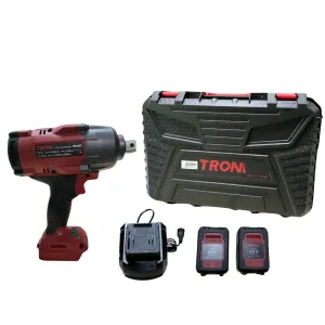 TROM 20V Cordless Impact Wrench 3/4 C/W 2 Battery & 1 Charger  | Model : PB1600