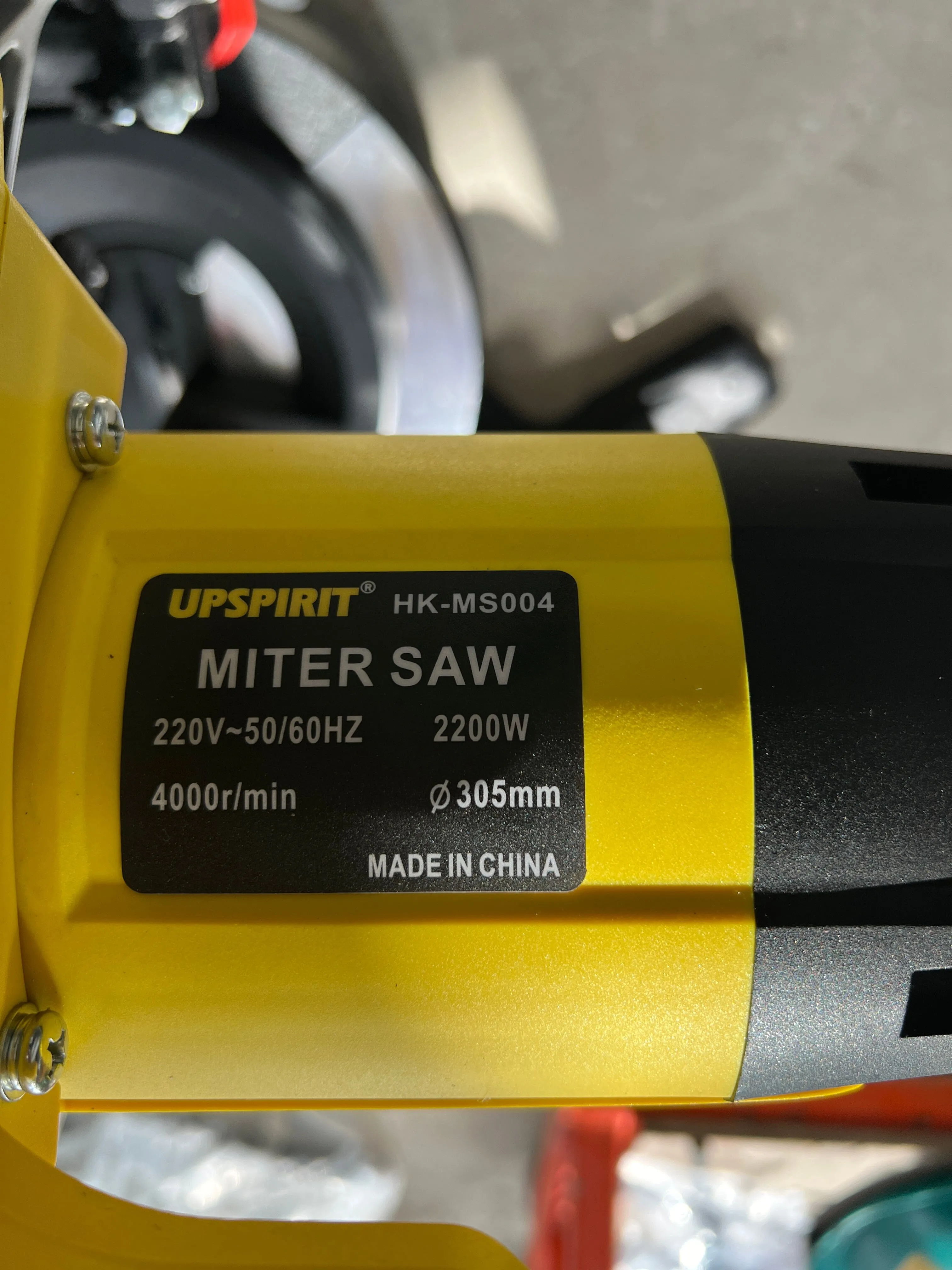 UPSPIRIT 305MM 12 MITRE SAW 230V COME WITH 12X100T ALUM BLADE | MODEL: HK-MS004