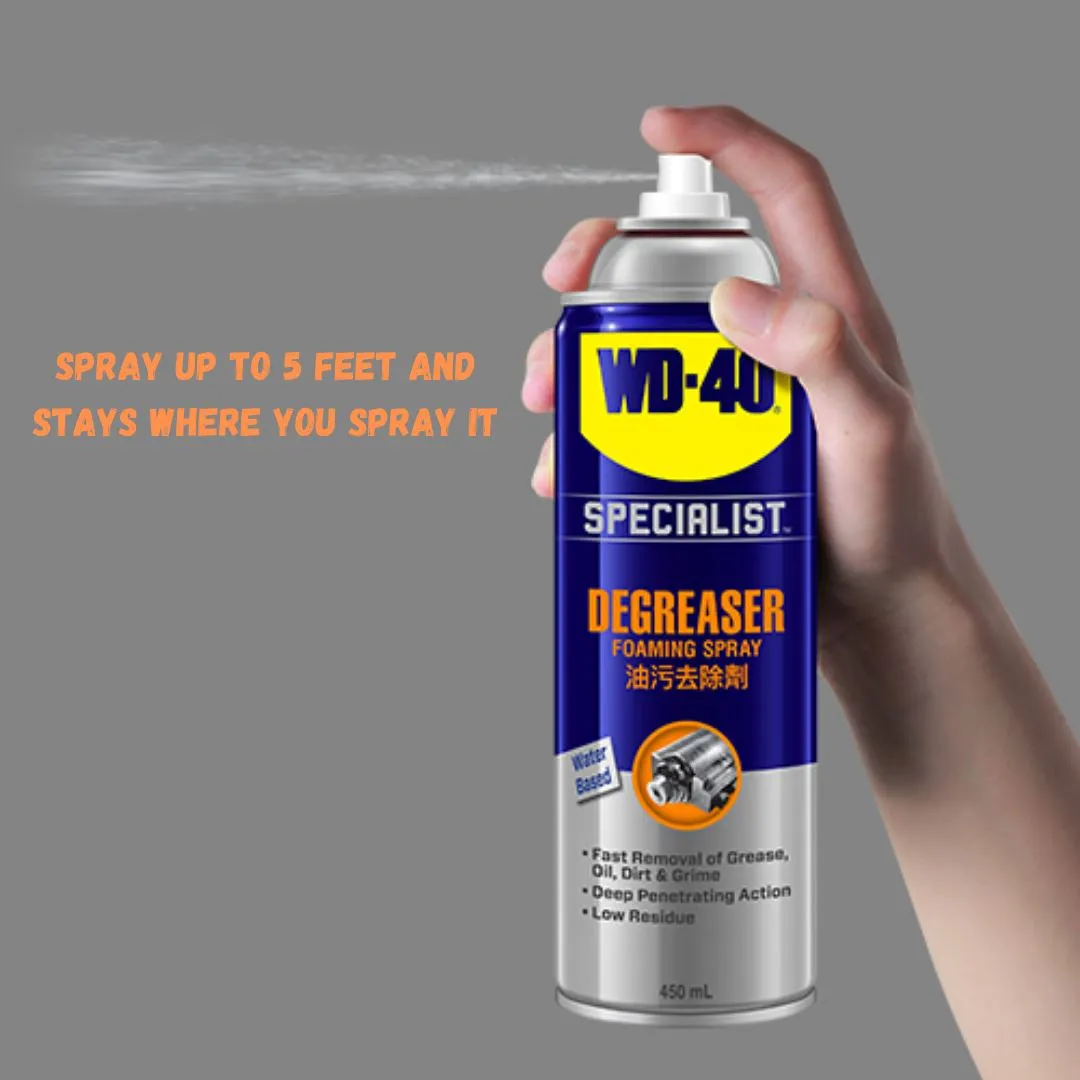 WD40 Specialist Degreaser Foaming Spray 450ml | Model: WD40-S-FAD