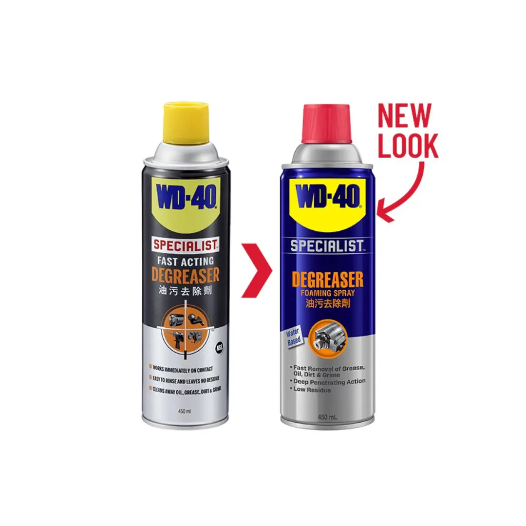 WD40 Specialist Degreaser Foaming Spray 450ml | Model: WD40-S-FAD