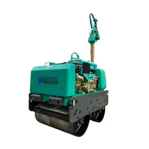Worker Walk Behind Road Roller Water Cooled Engine RD90N 9HP | Model : WKR700DW