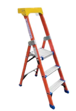 XG Fibreglass Household Ladder With Multi Purpose Tools Tray | Model : L-XG337F