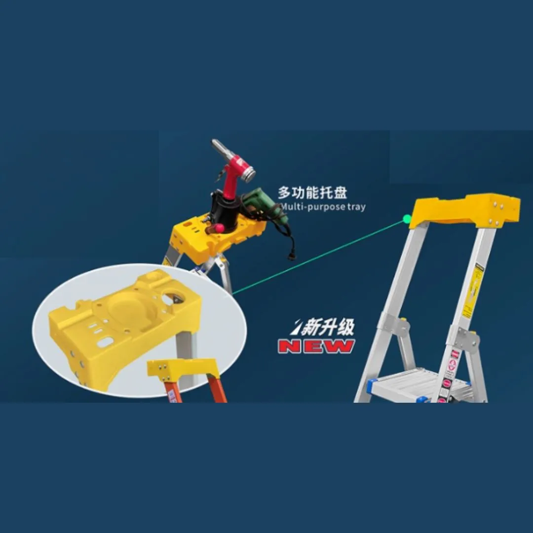 XG Fibreglass Household Ladder With Multi Purpose Tools Tray | Model : L-XG337F