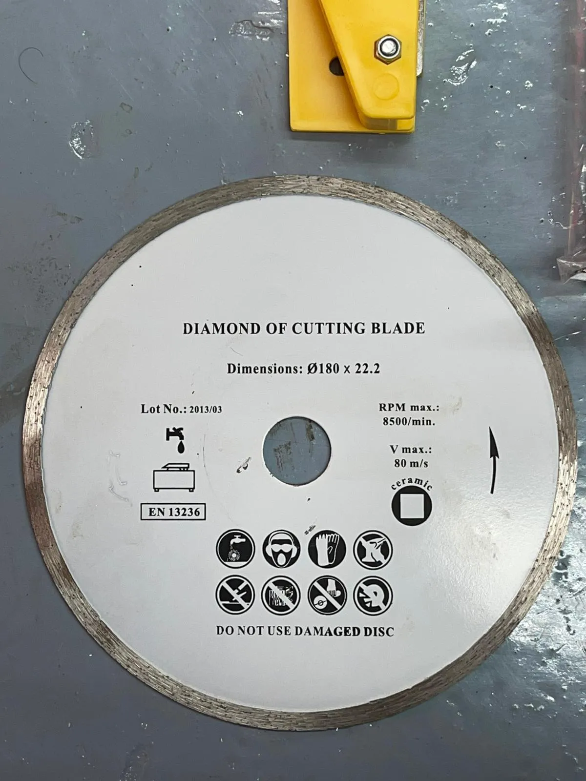 YW Tile Cutter with 720W. 230V #183313 7 | Model: TCT-YW720